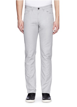Main View - Click To Enlarge - THEORY - 'Haydin' cotton-linen pants