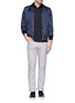 Figure View - Click To Enlarge - THEORY - 'Haydin' cotton-linen pants