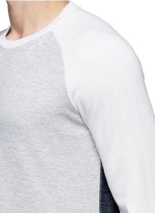 Detail View - Click To Enlarge - THEORY - 'Halsten' colourblock sweatshirt