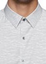 Detail View - Click To Enlarge - THEORY - 'Custa' wavy jacquard stripe cotton shirt