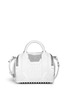 Back View - Click To Enlarge - ALEXANDER WANG - 'Sneaker Rockie' suede leather duffle bag