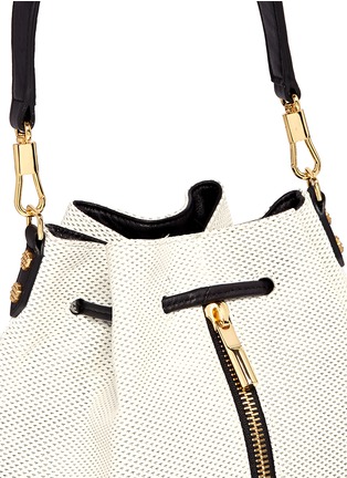 Detail View - Click To Enlarge - ELIZABETH AND JAMES - 'Cynnie' perforated leather bucket bag