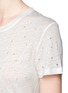 Detail View - Click To Enlarge - IRO - 'Clay' distressed linen T-shirt