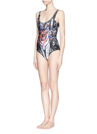 Front View - Click To Enlarge - WE ARE HANDSOME - 'The Instinct' scoop back one piece swimsuit