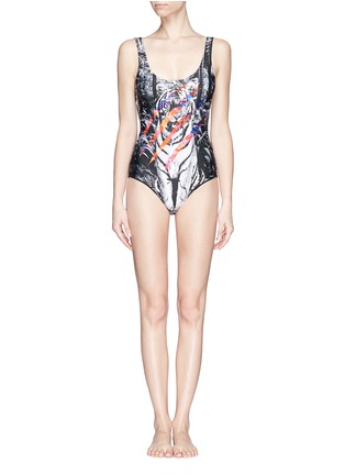 Main View - Click To Enlarge - WE ARE HANDSOME - 'The Instinct' scoop back one piece swimsuit