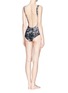 Figure View - Click To Enlarge - WE ARE HANDSOME - 'The Instinct' scoop back one piece swimsuit
