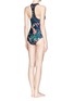 Figure View - Click To Enlarge - WE ARE HANDSOME - 'Jungle Fever' racerback one piece swimsuit