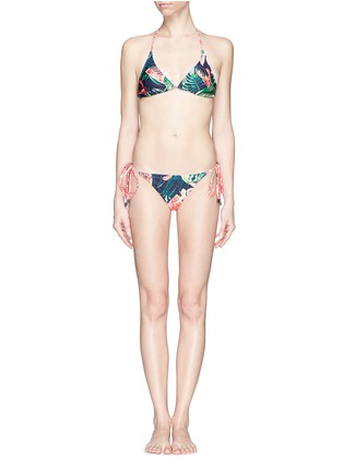 Main View - Click To Enlarge - WE ARE HANDSOME - 'Jungle Fever' triangle bikini set