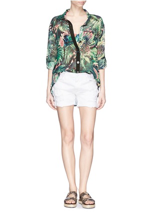 Figure View - Click To Enlarge - WE ARE HANDSOME - 'Jungle Fever' tropics print silk shirt
