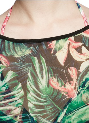 Detail View - Click To Enlarge - WE ARE HANDSOME - 'Jungle Fever' tropics print silk kaftan