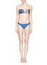 Main View - Click To Enlarge - WE ARE HANDSOME - 'Ocean Warrior' plunge front bandeau set