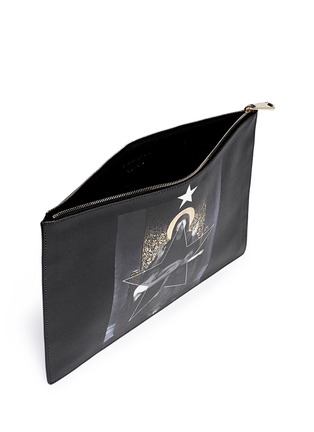 Detail View - Click To Enlarge - GIVENCHY - Madonna print large flat zip pouch