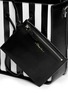 Detail View - Click To Enlarge - 3.1 PHILLIP LIM - 'Soleil' small stripe leather bucket drawstring bag