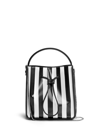 Main View - Click To Enlarge - 3.1 PHILLIP LIM - 'Soleil' small stripe leather bucket drawstring bag