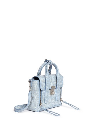 Front View - Click To Enlarge - 3.1 PHILLIP LIM - 'Pashli' mini grainy leather satchel