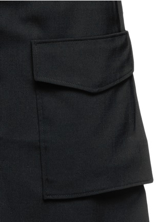 Detail View - Click To Enlarge - ACNE STUDIOS - 'Pine' flap pocket centre split skirt