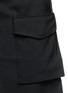 Detail View - Click To Enlarge - ACNE STUDIOS - 'Pine' flap pocket centre split skirt