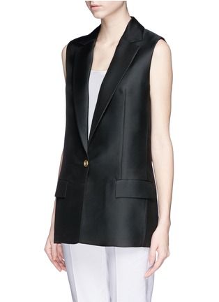 Front View - Click To Enlarge - ACNE STUDIOS - 'Roana T' organza suiting waistcoat