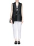 Figure View - Click To Enlarge - ACNE STUDIOS - 'Roana T' organza suiting waistcoat