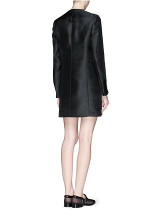 Back View - Click To Enlarge - ACNE STUDIOS - 'Ryde T' plunge neck organza dress