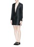 Figure View - Click To Enlarge - ACNE STUDIOS - 'Ryde T' plunge neck organza dress