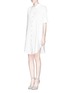 Front View - Click To Enlarge - ACNE STUDIOS - 'Lash' tech poplin shirt dress