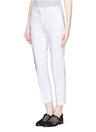 Front View - Click To Enlarge - ACNE STUDIOS - 'Saville' piqué cropped pants