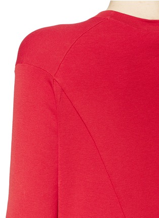 Detail View - Click To Enlarge - ACNE STUDIOS - 'Materia' wrap back cotton sweater