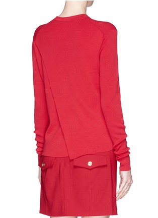 Back View - Click To Enlarge - ACNE STUDIOS - 'Materia' wrap back cotton sweater