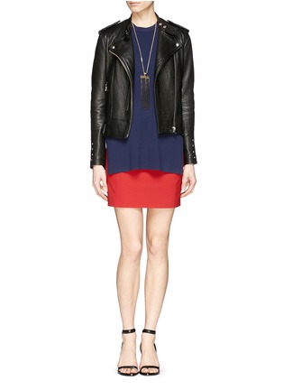 Figure View - Click To Enlarge - ACNE STUDIOS - 'Prato' stretch wool mini skirt
