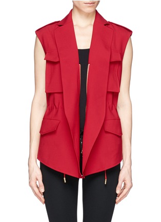  - ACNE STUDIOS - 'Revel' sleeveless suiting fabric jacket