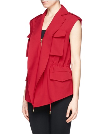 Front View - Click To Enlarge - ACNE STUDIOS - 'Revel' sleeveless suiting fabric jacket