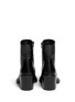 Back View - Click To Enlarge - ANN DEMEULEMEESTER - Curve block heel leather boots