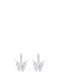 Main View - Click To Enlarge - STEPHEN WEBSTER - 'Fly By Night' diamond 18k white gold batmoth earrings