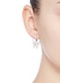 Figure View - Click To Enlarge - STEPHEN WEBSTER - 'Fly By Night' diamond 18k white gold batmoth earrings