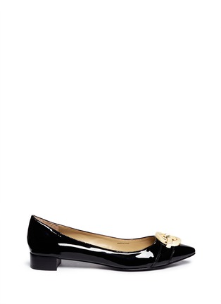 Main View - Click To Enlarge - DIANE VON FURSTENBERG - Darcey patent leather buckle flats