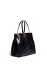 Figure View - Click To Enlarge - ALAÏA - Open top perforated leather tote