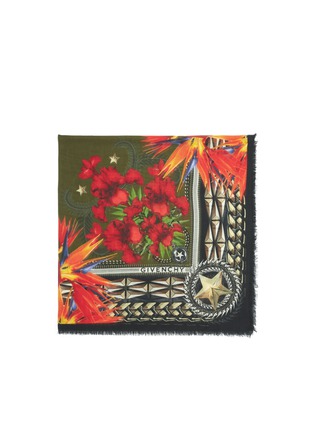 Main View - Click To Enlarge - GIVENCHY - Printed cashmere-modal scarf