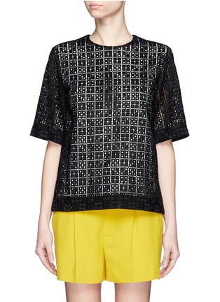 Main View - Click To Enlarge - CHLOÉ - Domino lace top