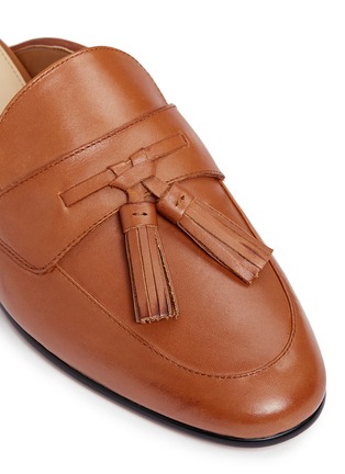 Detail View - Click To Enlarge - SAM EDELMAN - 'Paris' tassel leather loafer slides
