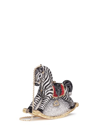 Figure View - Click To Enlarge - JUDITH LEIBER - 'Rocking Horse Toby' crystal pavé minaudière
