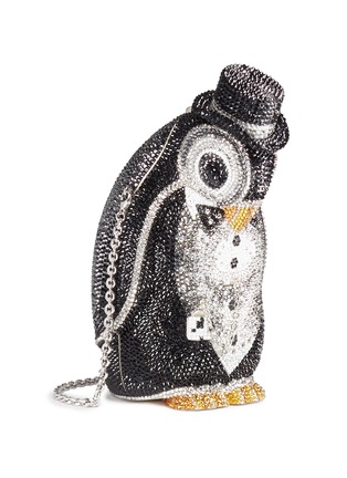 Figure View - Click To Enlarge - JUDITH LEIBER - 'Penguin Alfred' crystal pavé minaudière