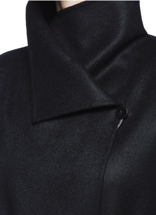Detail View - Click To Enlarge - THE ROW - 'Karmen' virgin wool blend wrap front coat