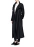 Figure View - Click To Enlarge - THE ROW - 'Karmen' virgin wool blend wrap front coat