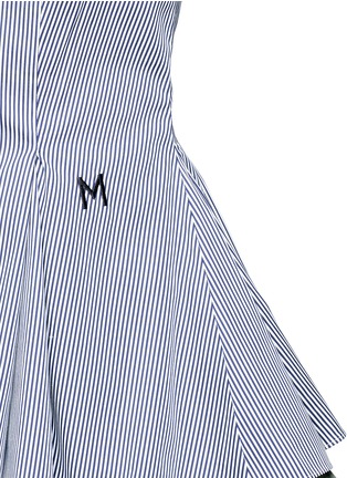 Detail View - Click To Enlarge - MONSE - Stripe asymmetric peplum shirt