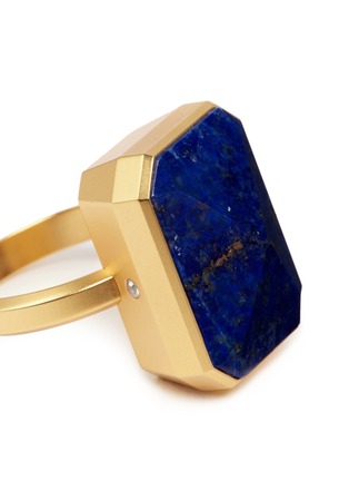 Detail View - Click To Enlarge - RINGLY - 'Out To Sea' lapis activity tracking ring