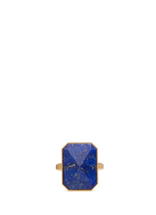 Main View - Click To Enlarge - RINGLY - 'Out To Sea' lapis activity tracking ring