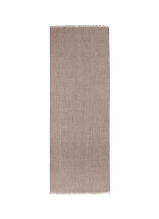 Main View - Click To Enlarge - KASHMIRLOOM - Metallic trim cashmere scarf