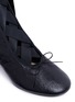 Detail View - Click To Enlarge - VALENTINO GARAVANI - Ribbon lace-up nappa leather ballerina boots