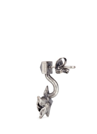 Detail View - Click To Enlarge - VALENTINO GARAVANI - Orchid Rockstud engraved earrings